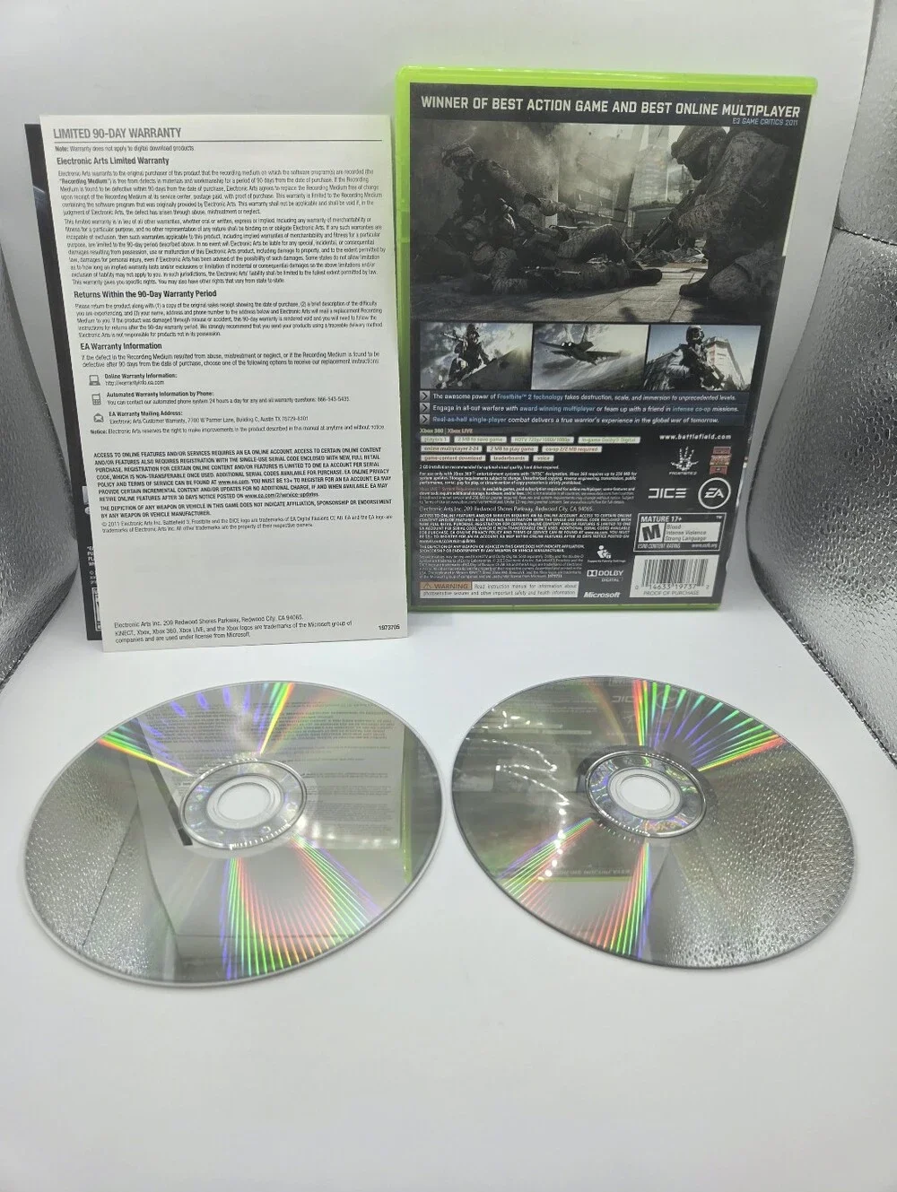 Battlefield 3 Xbox 360 (EA, 2011, M)
